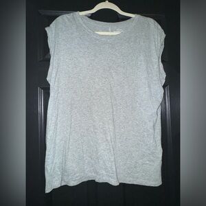 Abercrombie grey sleeveless top - XL